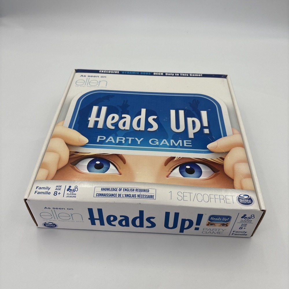 Spin Master Heads Up Party Game Ellen DeGeneres Show Edition Complete Set